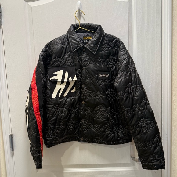 Hyde Park Moto Racer Coach Jacket in Black Bomber Jacket Size M NWT - Picture 10 of 10